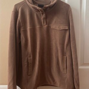 Brown Women's Fleece Sweatshirt